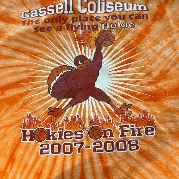 Hanes Virginia Tech “Hokies on Fire” T-shirt, 2X - Picture 4 of 8